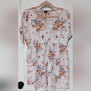Torrid size 1 Babydoll gauze tunic top